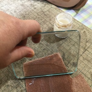 レザークラフト　ガラス板