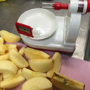 犬用おやつ　リンゴチップの作り方